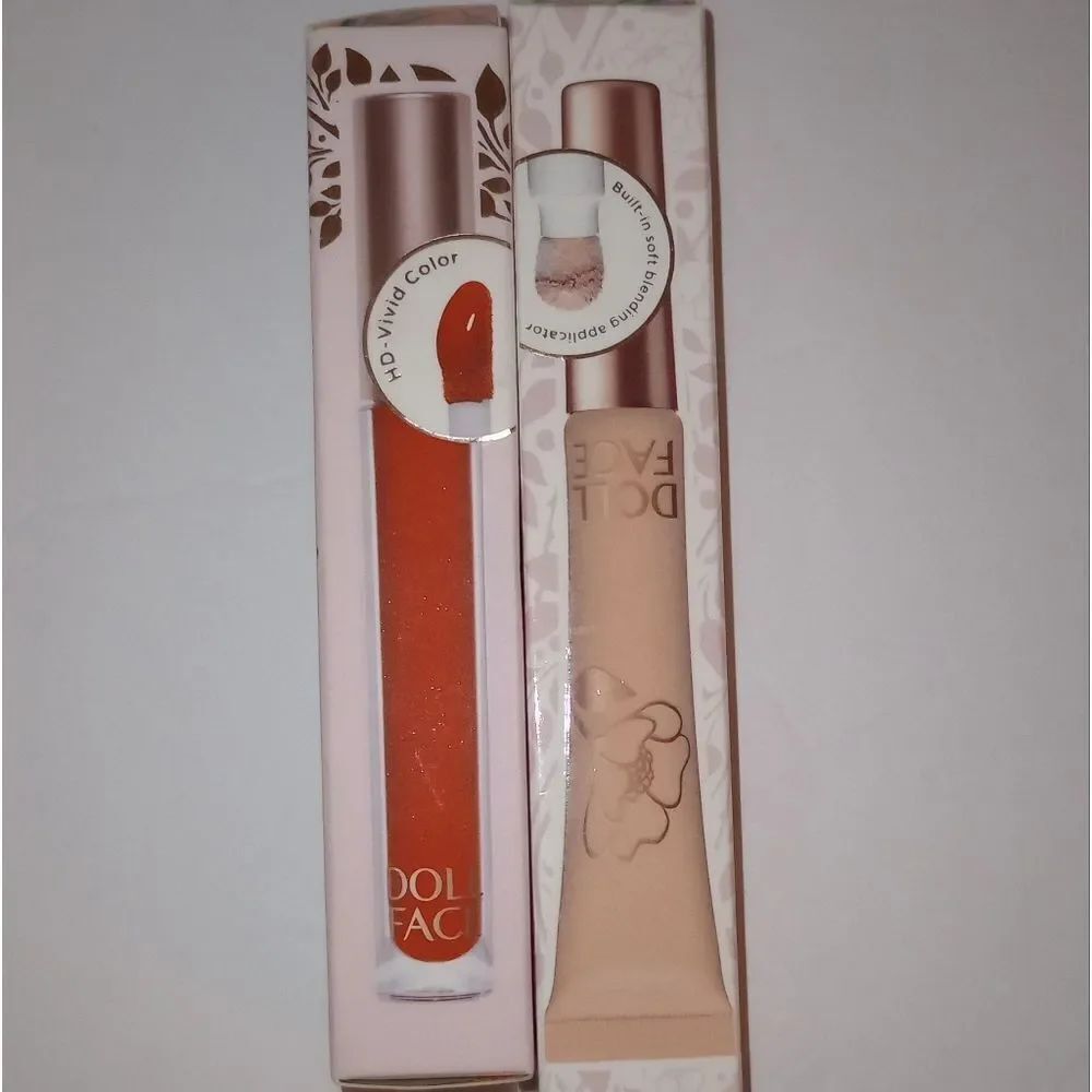 🆕💋Doll Face Bundle Gloss Boss Lip Gloss Shade Fierce Sh - No Filter & Brighter